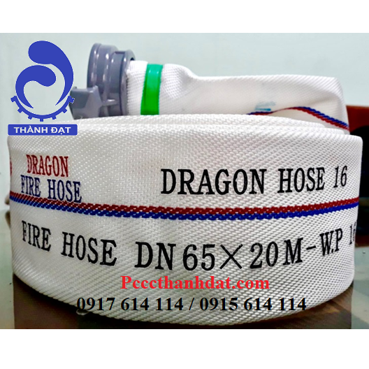 Vòi đẩy chữa cháy DRAGON FIRE HOSE DN 65x20m- 16 Bar