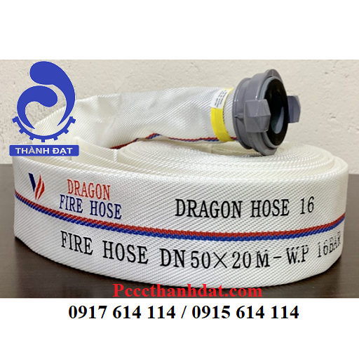 Vòi đẩy chữa cháy DRAGON FIRE HOSE DN 50x20m- W.P 16 Bar